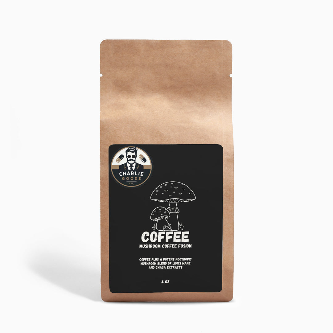 Charlie's Mushroom Coffee Fusion - Lion’s Mane & Chaga 4oz - Charlie Goods Co.
